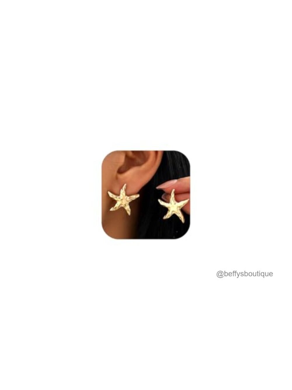 Starfish Stud Earrings Dainty Boho Beach Summer Vacation Jewelry Gift